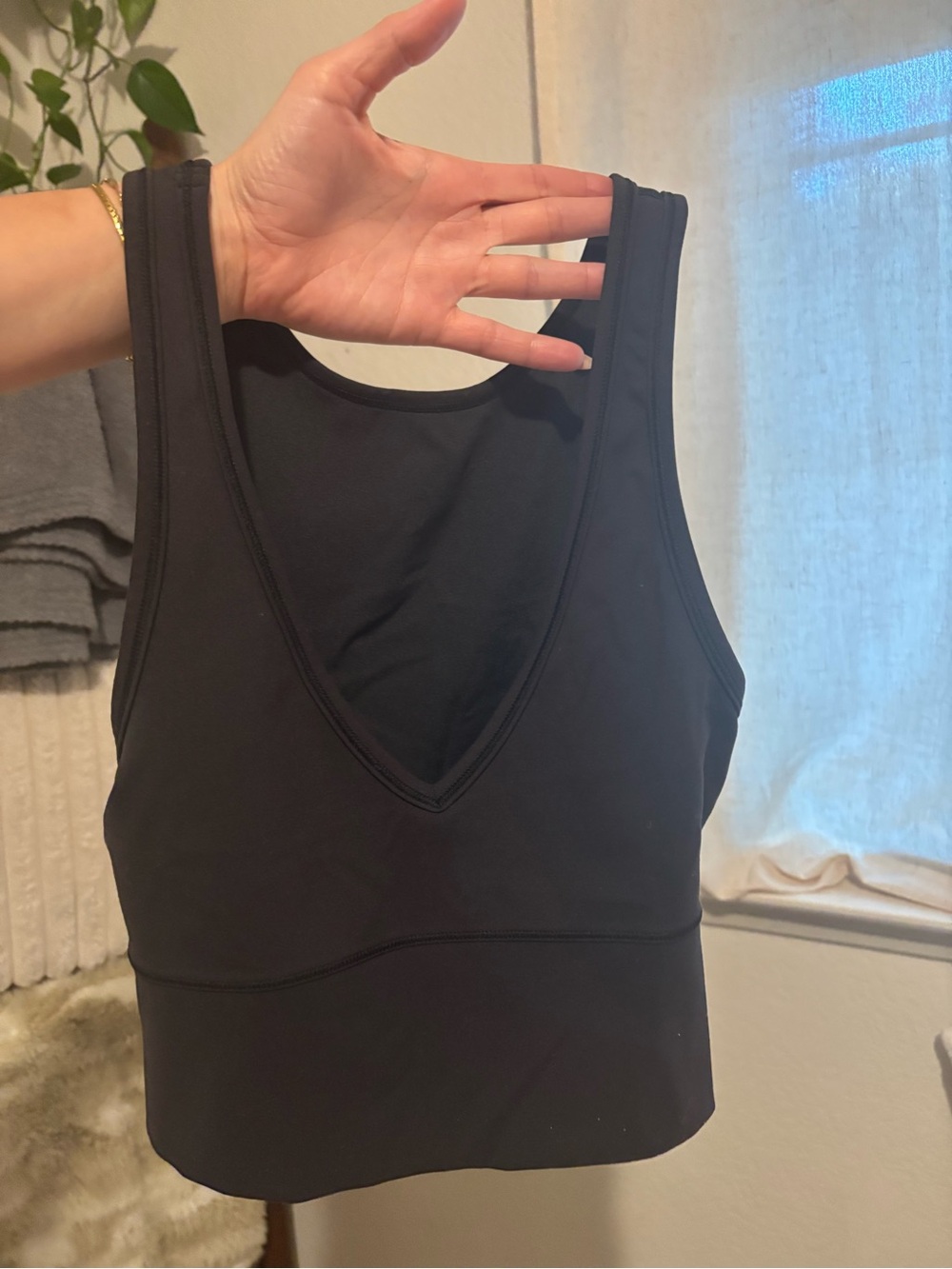 lululemon athletica Black Reversable V-Neck Sports Bra Tank